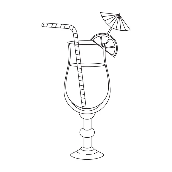 Tasse Cocktail-Drink-Ikone — Stockvektor
