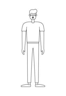 genç adam avatar karakter