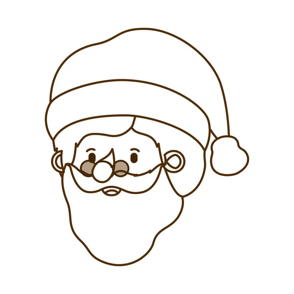 Huvud Santa Claus avatar karaktär — Stock vektor