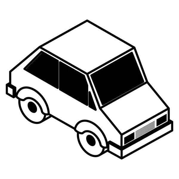 Sedán coche ícono isométrico — Vector de stock