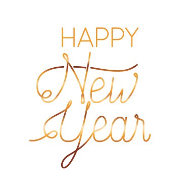mutlu yeni yıl izole simgesi