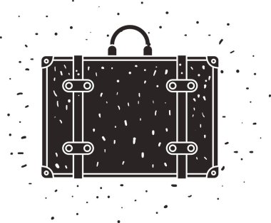 bavul seyahat izole simgesi