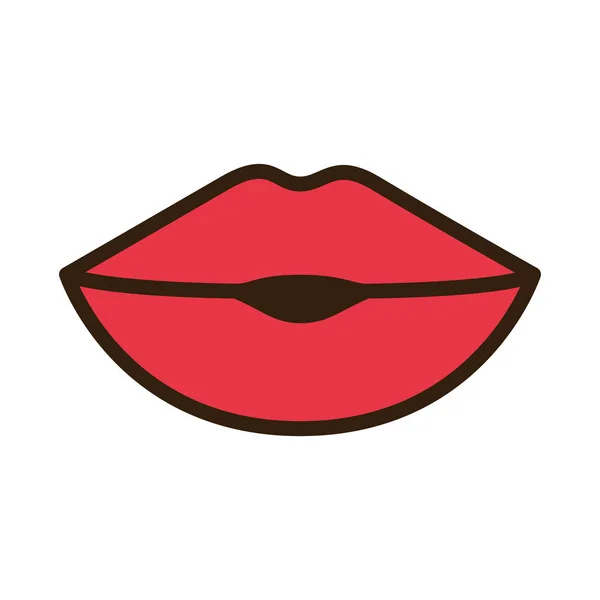 Labios cerrados carácter avatar — Vector de stock