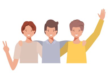 Genç erkek avatar karakter