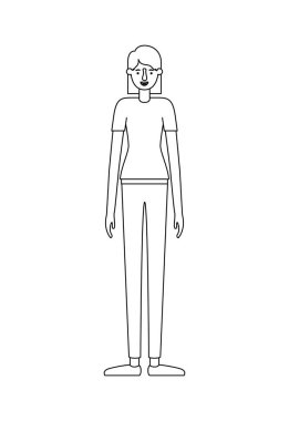 güzel ve genç kadın karakter