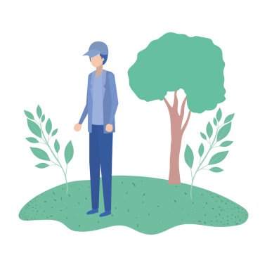 manzara avatar karakter ayakta adam