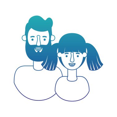 Çift avatar karakter simgeler