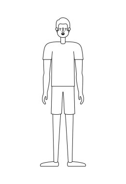 genç adam avatar karakter