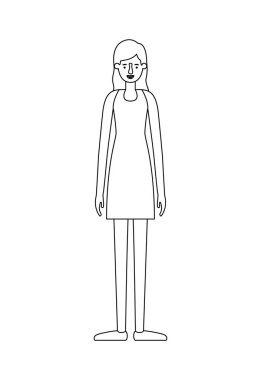 güzel ve genç kadın karakter