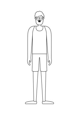 Sakallı genç adam Avatar karakteri