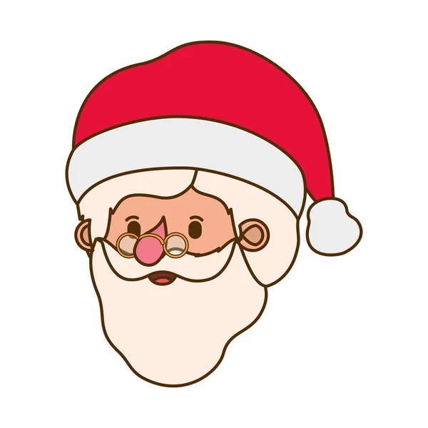 Cabeça santa claus avatar personagem — Vetor de Stock