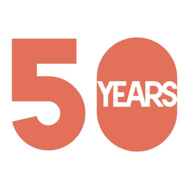 yıldönümü kutlama kartı simgesi için 50 numara