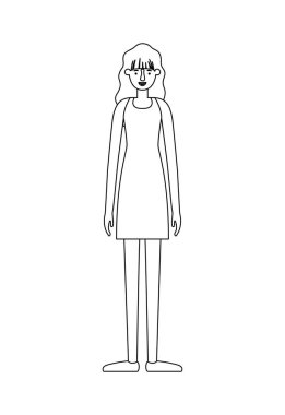 güzel ve genç kadın karakter