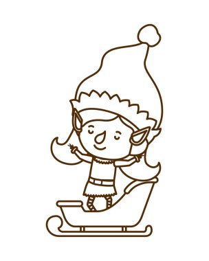 kızak avatar chatacter ile elf kadın