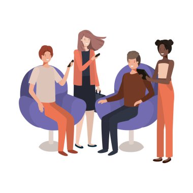 teknoloji cihazlarını kullanan kişi grubu