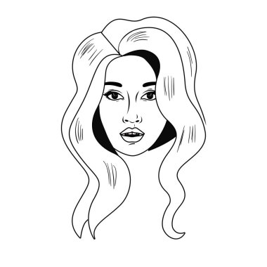 Genç kadın avatar karakter Başkanı