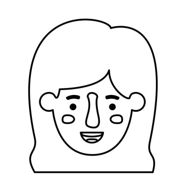 güzel ve genç kadın baş