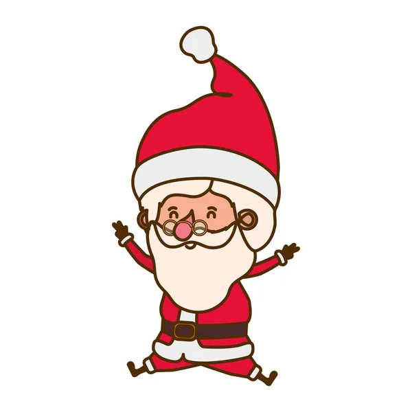 Santa Claus bewegende avatar karakter — Stockvector