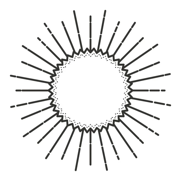 Cadre circulaire avec éclatement — Image vectorielle