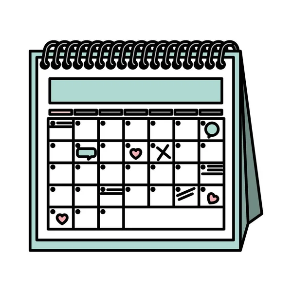 Kalendererinnerung — Stockvektor