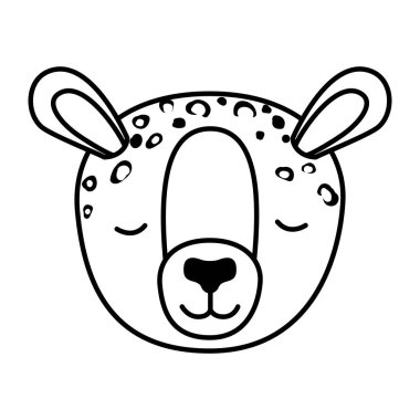 vahşi çita hayvan kafası