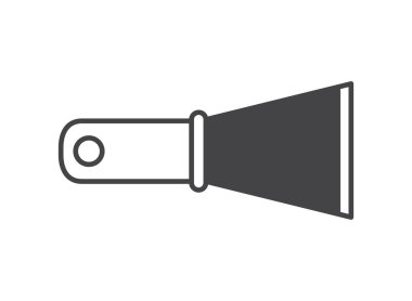 spatula aracı izole simgesi