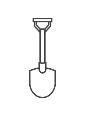 kürek aracı izole simgesi