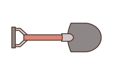 kürek aracı izole simgesi