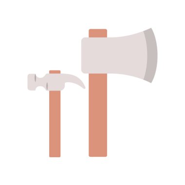 inşaat araçları izole simgesi