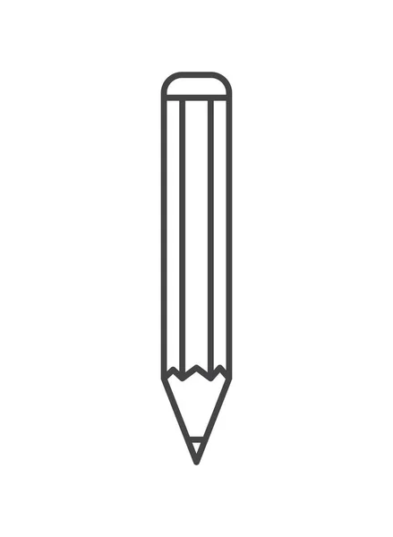 연필 쓰기 고립 된 아이콘 — 스톡 벡터