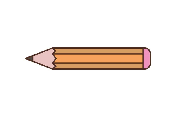 Bleistift schreiben isoliertes Symbol — Stockvektor