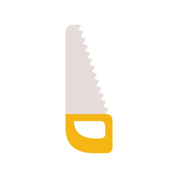 Saw tool isolated icon — Stock Vector
