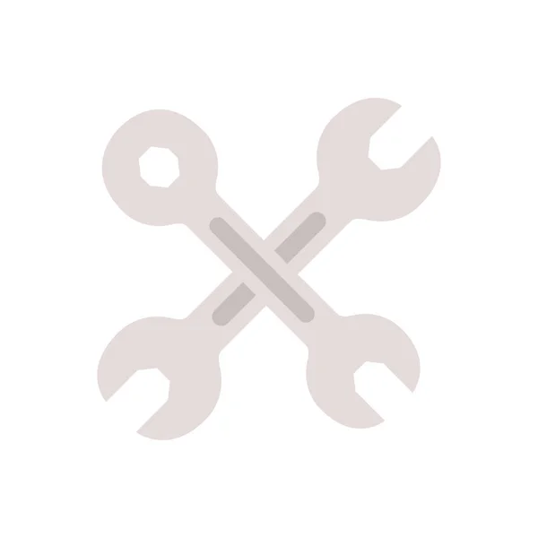 Geïsoleerde moersleutelpictogram gereedschap — Stockvector