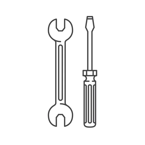 Construction tools isolated icon — Stock Vector