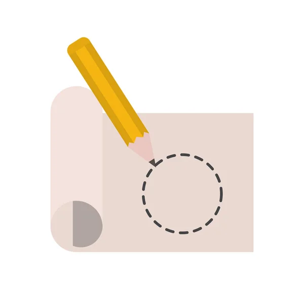 Pencil write isolated icon — Stock Vector