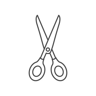 Makas aracı izole simgesi