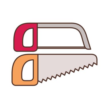 testere aracı yalıtılmış simgesi