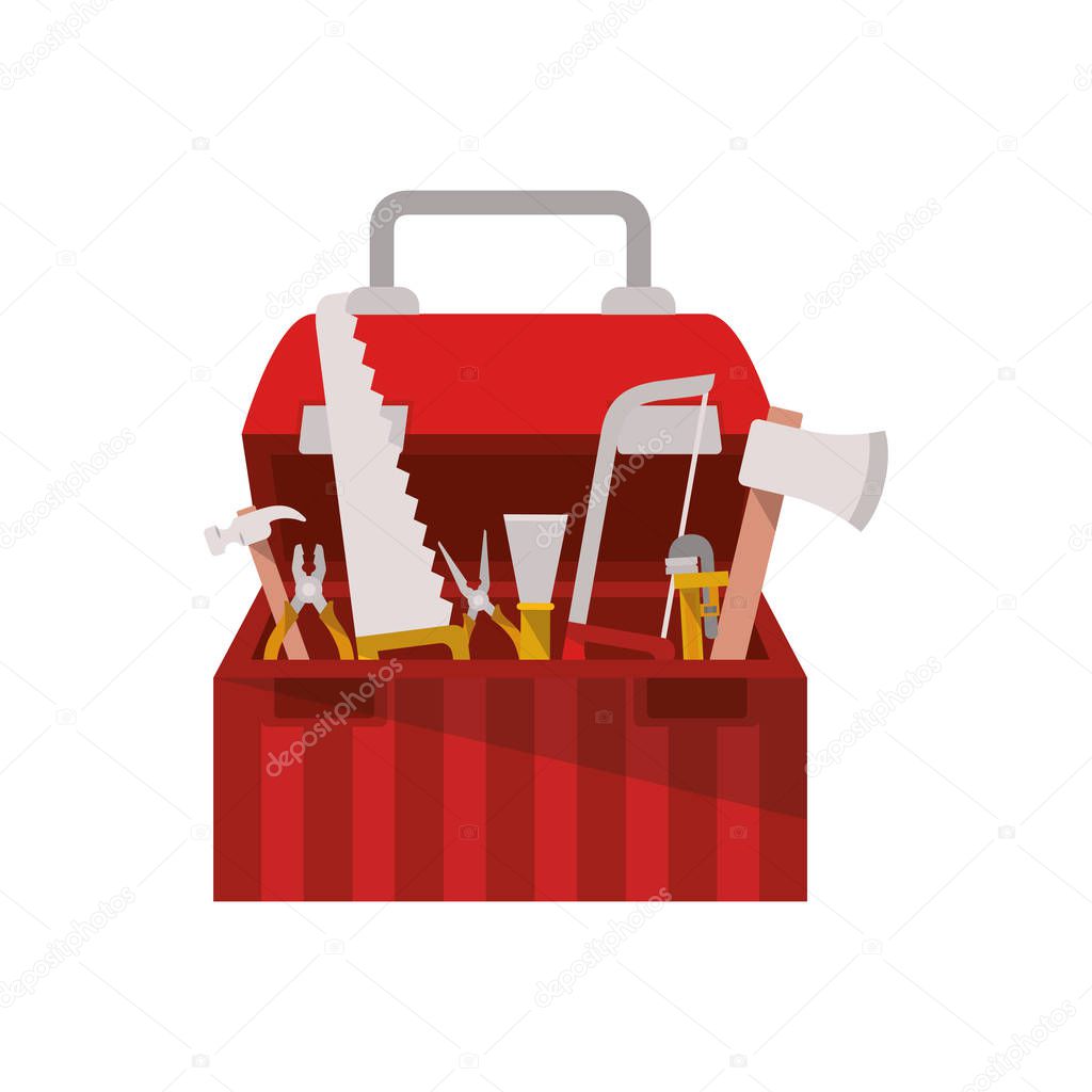 construction tool box isolated icon