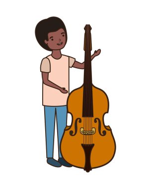 Keman karakteri ile genç adam