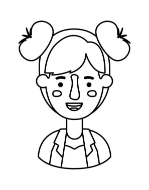 güzel ve genç kadın karakter