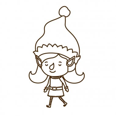 Elf kadın yürüyüş avatar karakter