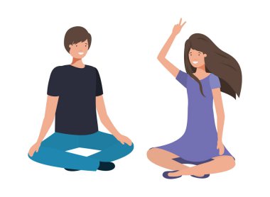 çapraz ayak avatar karakteri ile çift