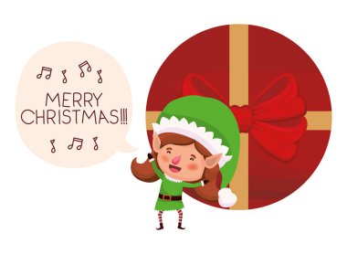 hediye kutusu avatar karakteri ile elf kadın