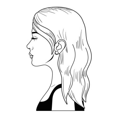 genç kadın avatar karakter