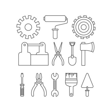 yapı araçları seti öğeleri