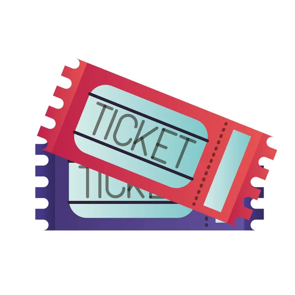 Ticket de acceso icono aislado — Archivo Imágenes Vectoriales