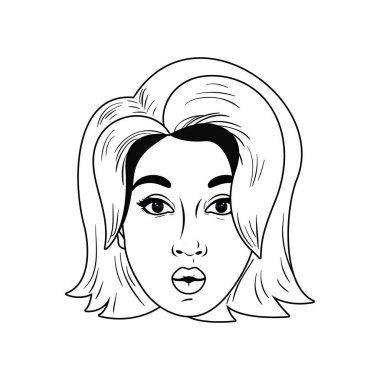 Genç kadın avatar karakter Başkanı