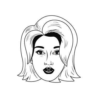 Genç kadın avatar karakter Başkanı