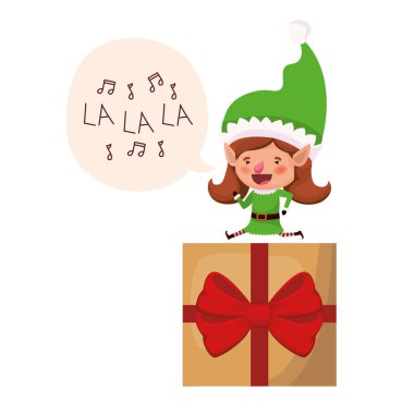 hediye kutusu avatar karakteri ile elf kadın