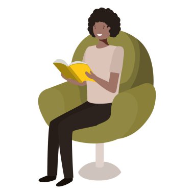 kanepe avatar karakteri adam okuma kitap